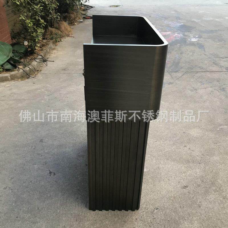 小型前台桌多功能办公家具现代办公桌定做时尚板式前台接待台