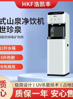企业前台立式直饮水净饮机12升商用过滤加热一体富锶弱碱性净水机