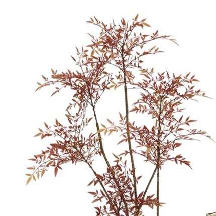 高端轻奢南天竹仿真绿植室内仿生假植物盆栽客厅大型落地装饰摆件