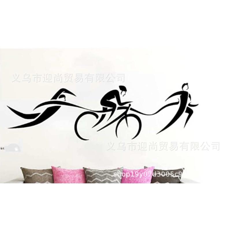 移除赛 自贴纸三项墙pvc可一代精雕标志案贴图粘