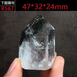 新款 墨绿色绿幽灵水晶子宝聚盆千层柱金字塔原石原矿居家饰品 推荐