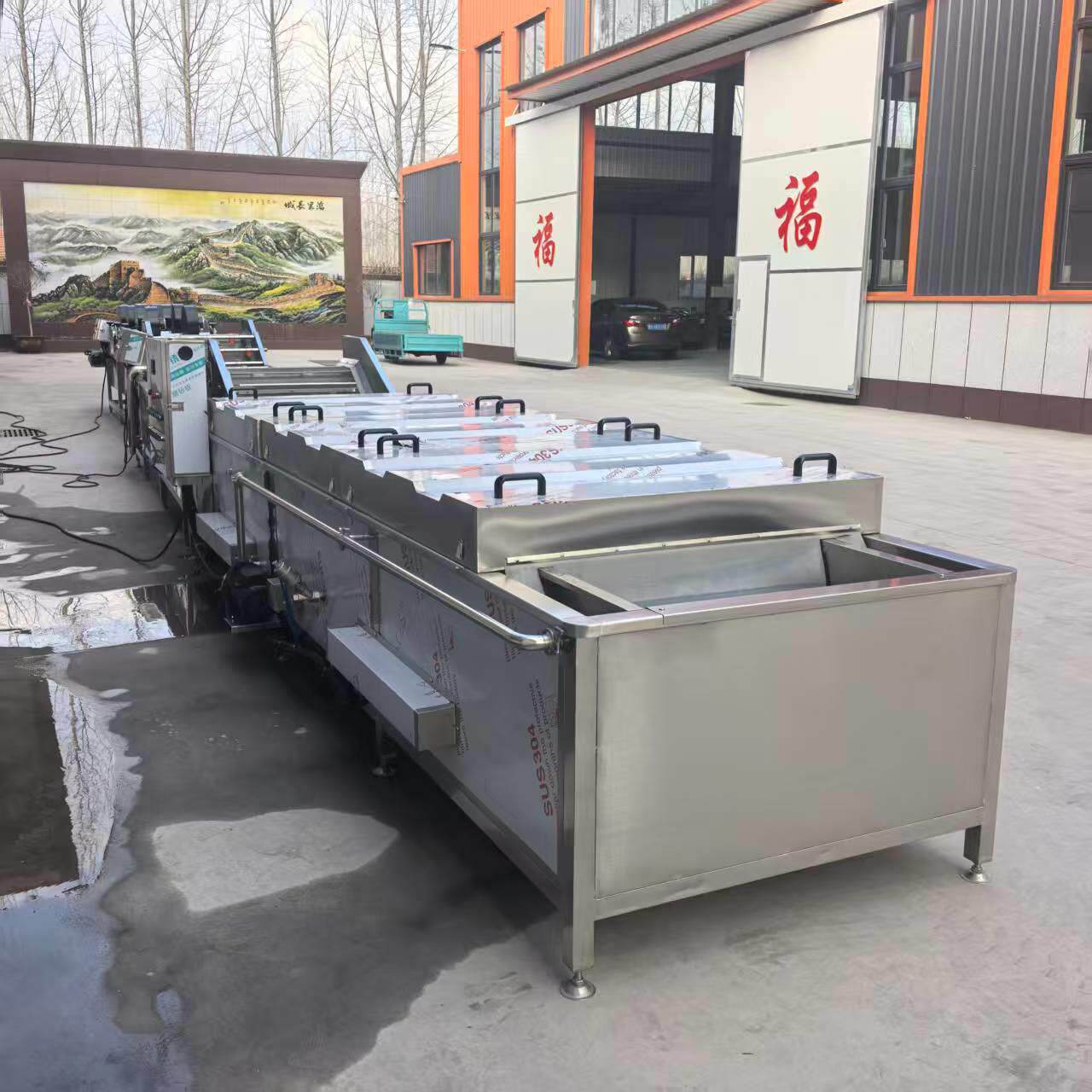 鱼豆腐巴氏杀菌机 麻辣螺肉灭菌机 土豆片杀菌流水线