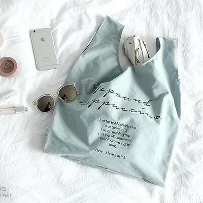 Folding shopping bag 气质少女心折叠购物袋 休闲手提环保收纳袋
