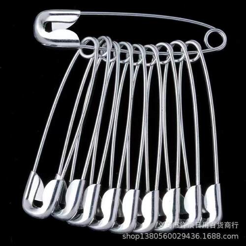 4号简易大号别针儿童安全别针扣针固定衣服保险小曲别针回形针