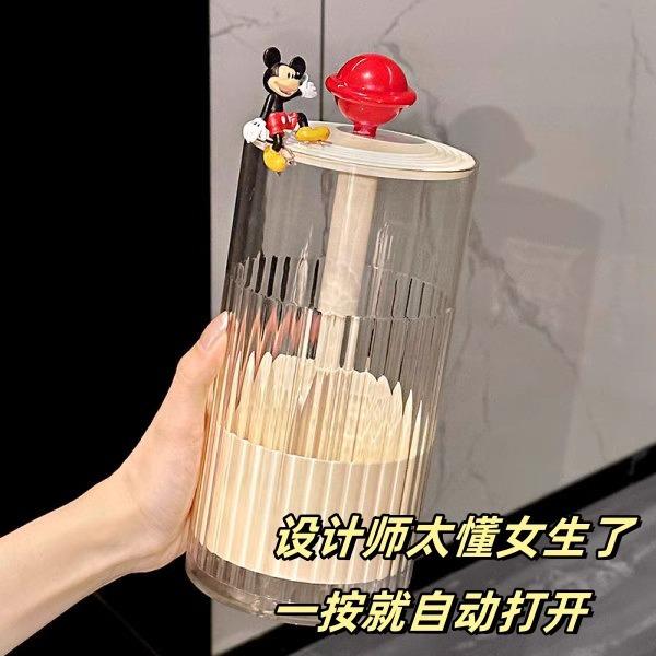 自动升降化妆刷收纳筒防尘带盖刷子桶梳妆台桌面口红化妆品收纳盒
