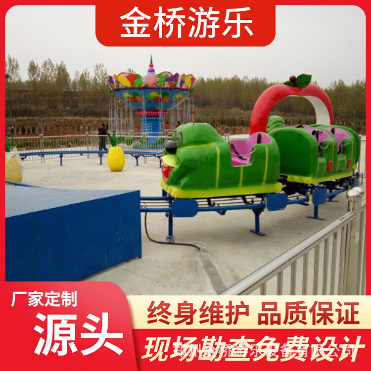 广场小型过山车景区青虫滑车游乐设备滑行龙游乐设施玻璃钢轨道类
