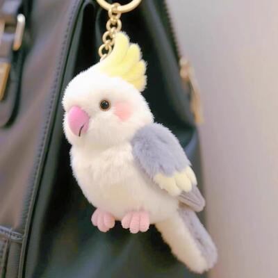 原创可爱小鸟毛绒挂件公仔玩偶钥匙扣包包挂饰礼物送女友闺蜜挂件