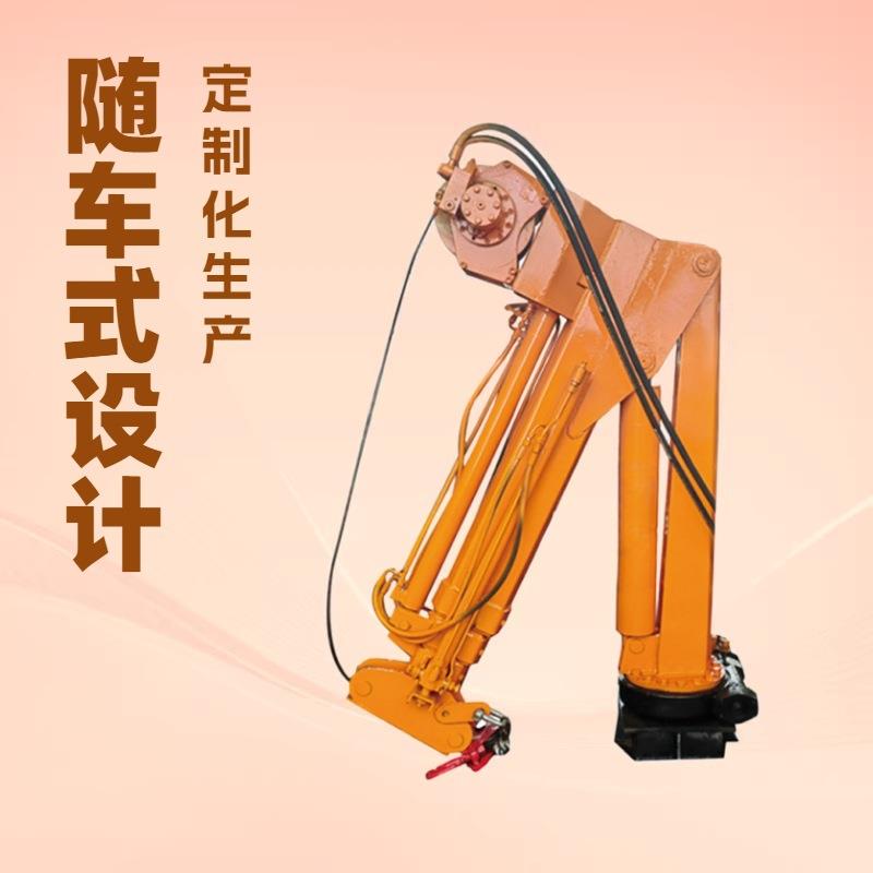 车改装车载折臂吊建材/设备转运专用狭小空间灵活吊装随车吊