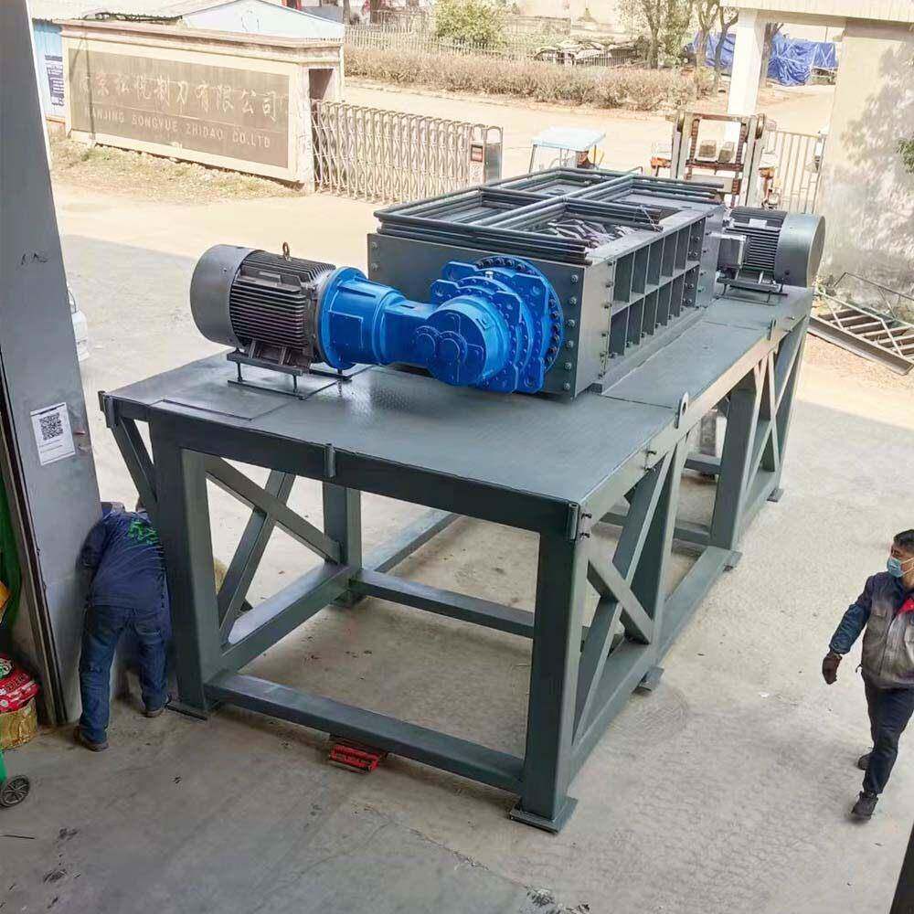 大型多功能双轴沙发床垫家具家电破碎机木材机头料工业固废撕碎机