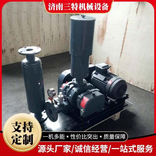 三特气源供应罗茨鼓风机负压抽真空罗茨泵污水处理曝气罗茨风机