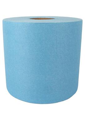 纸卷筒蓝色TDC-006无大尘原纹纸工业用大盘卷纸250*380mm平无尘卷