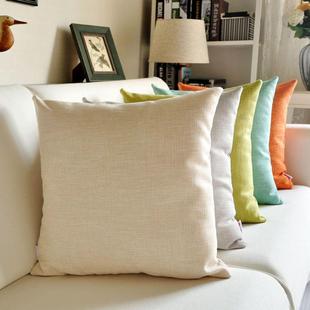 马年抱枕2026新款加厚亚麻布艺客厅大号靠垫沙发办公室床头靠枕套