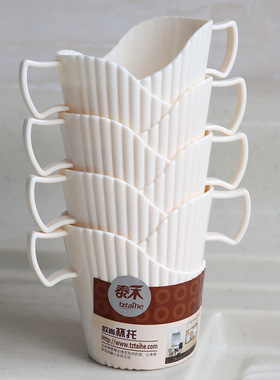 8只杯托加厚一次性纸杯杯托杯子防烫手隔热杯套纸杯架塑料杯茶托