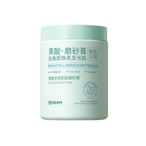 EMWM果酸净透柔肤磨砂膏300g滋养修护肌肤舒缓控油身体清洁磨砂膏