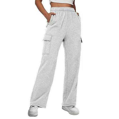 Womens High Waist Cargo Sweatpants Baggy Lightweight Spring