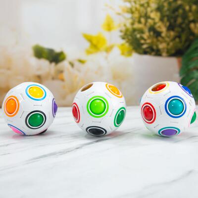 Antistress Cube Rainbow Ball Puzzles Football Magic Cube