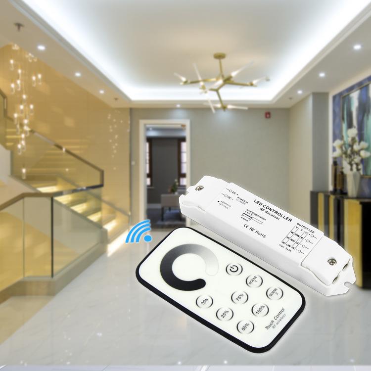 迷你无线遥控单色触摸色环控制器 单色灯带灯条调光器 LED调光器