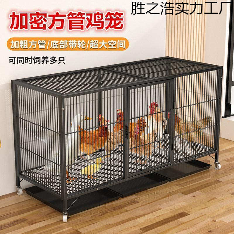 加粗鸡笼子家用养鸡笼大号特大号清粪折叠养殖笼鸡笼铁丝网鸭笼子