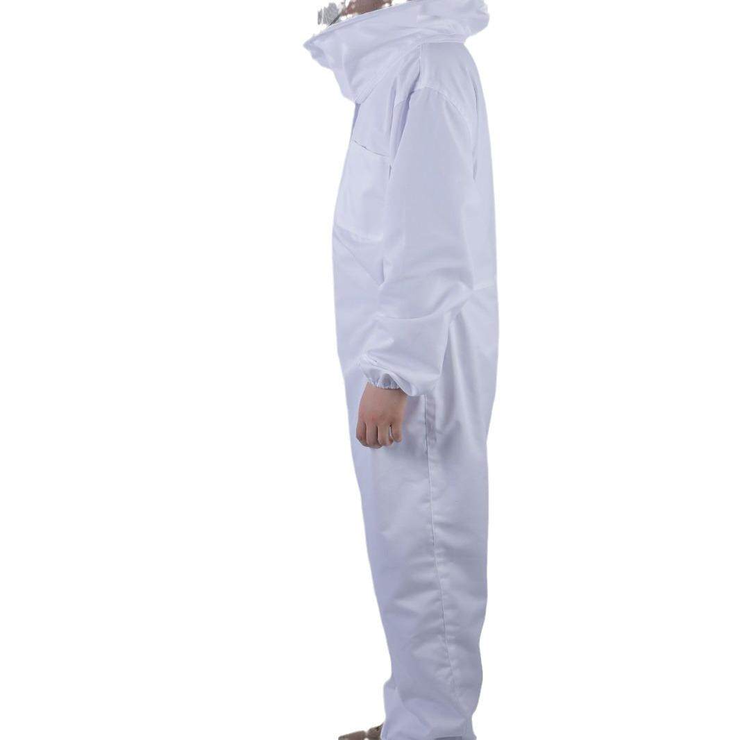 平帽白色连体防蜂衣养蜂蜂具透气加厚防蜂服全套防蜂衣蜜蜂衣服