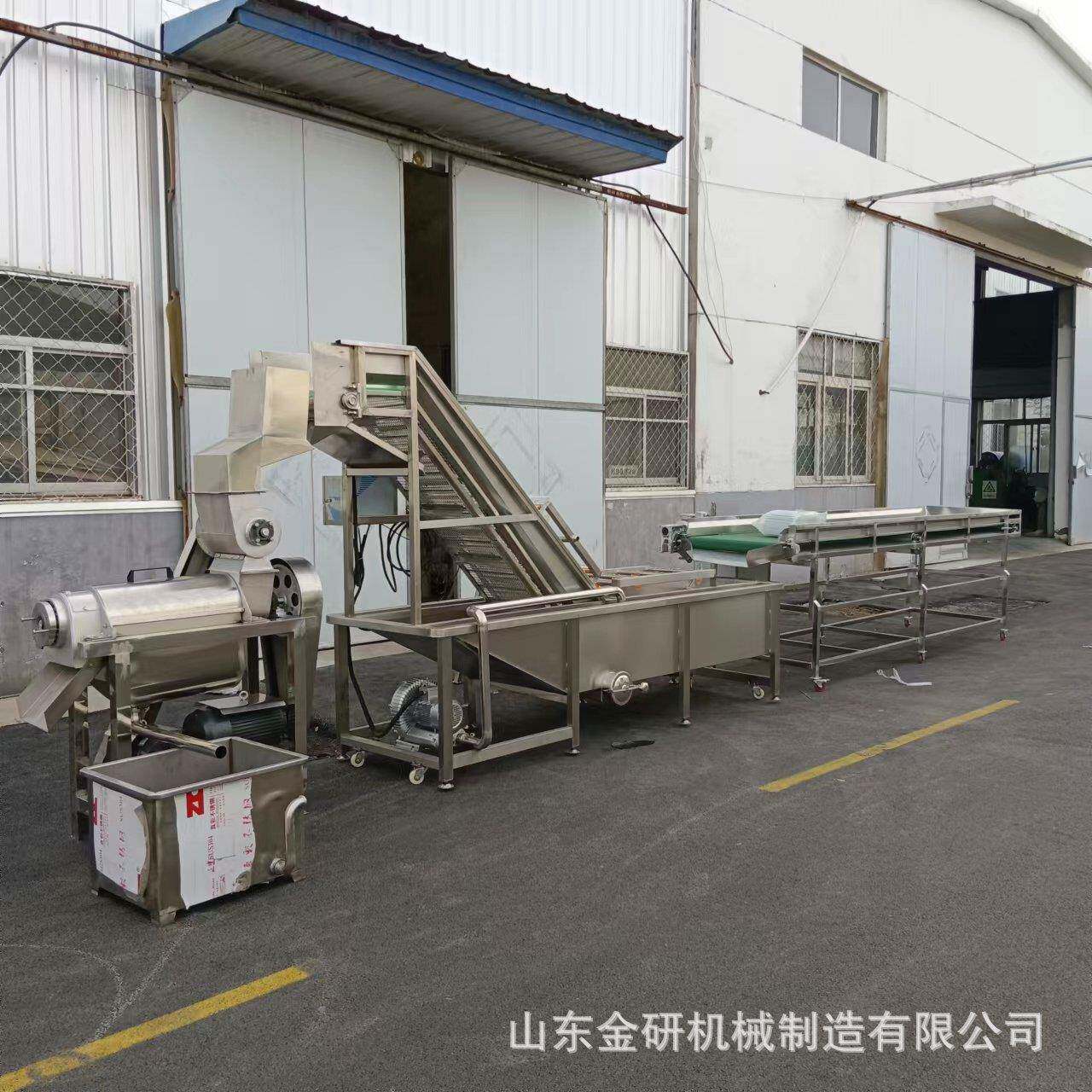 菠萝柚子破碎榨汁机椰肉橘子菠萝压汁机草莓酱螺旋打汁机
