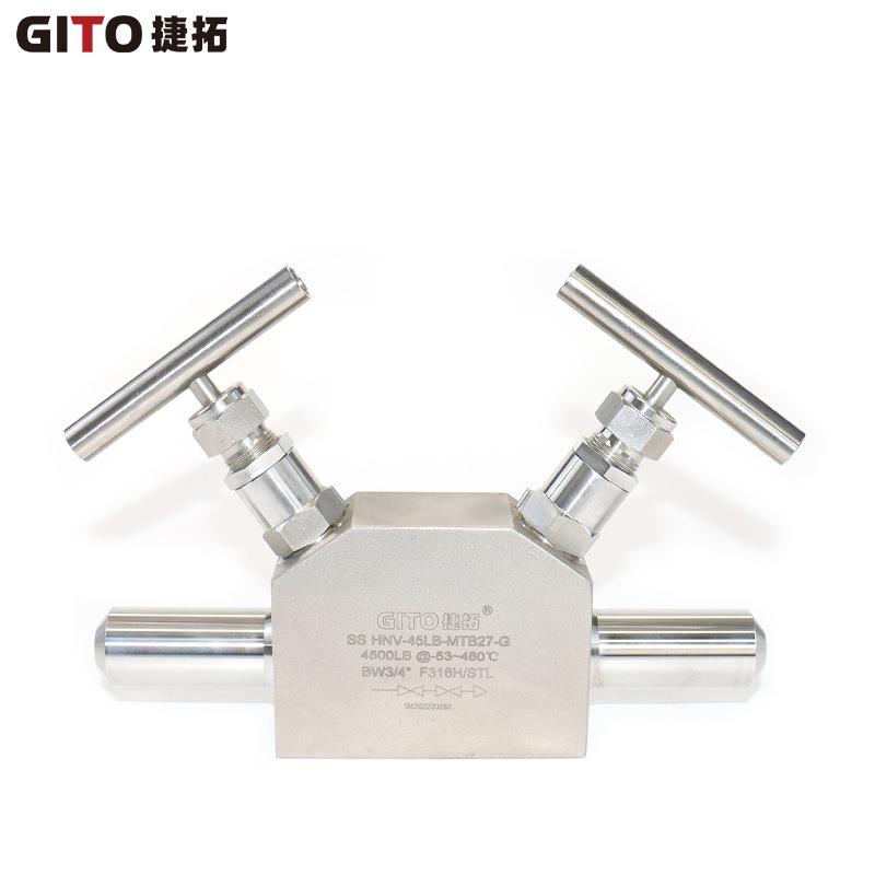 一体式双阀高压对焊整体式双截止阀双联针阀