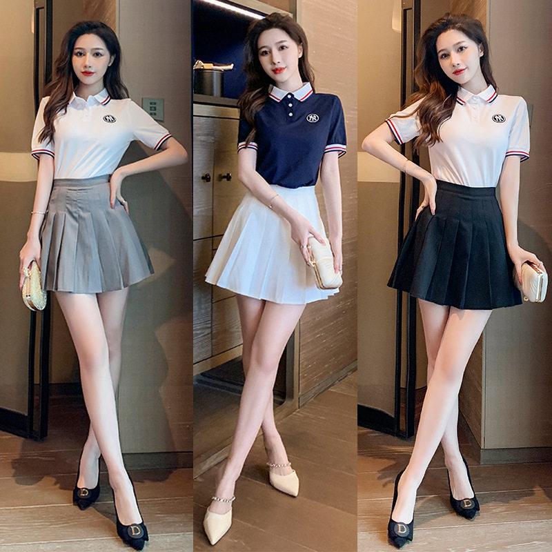 足浴技师工作服女减龄气质百褶裙按摩酒店沐足疗会所衫工衣