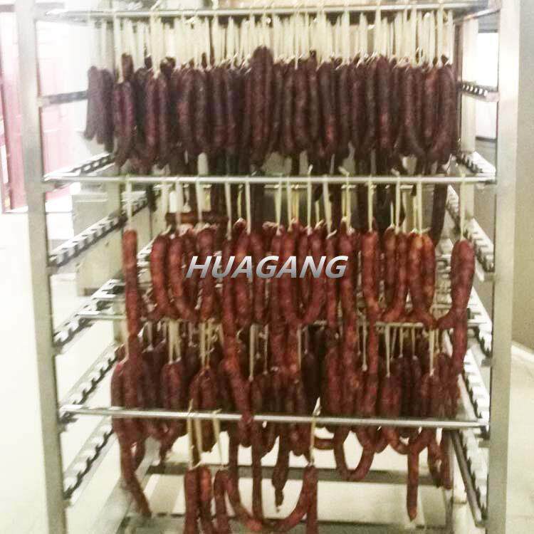 四川特产腊肉腊肠全自动烟熏炉腊肠烘干烟熏炉250型源头厂家