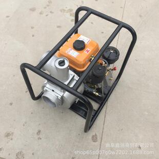 抽污水淤泥汽油自吸泵小麦灌溉抽水自吸泵7.5马力汽油4寸抽水泵