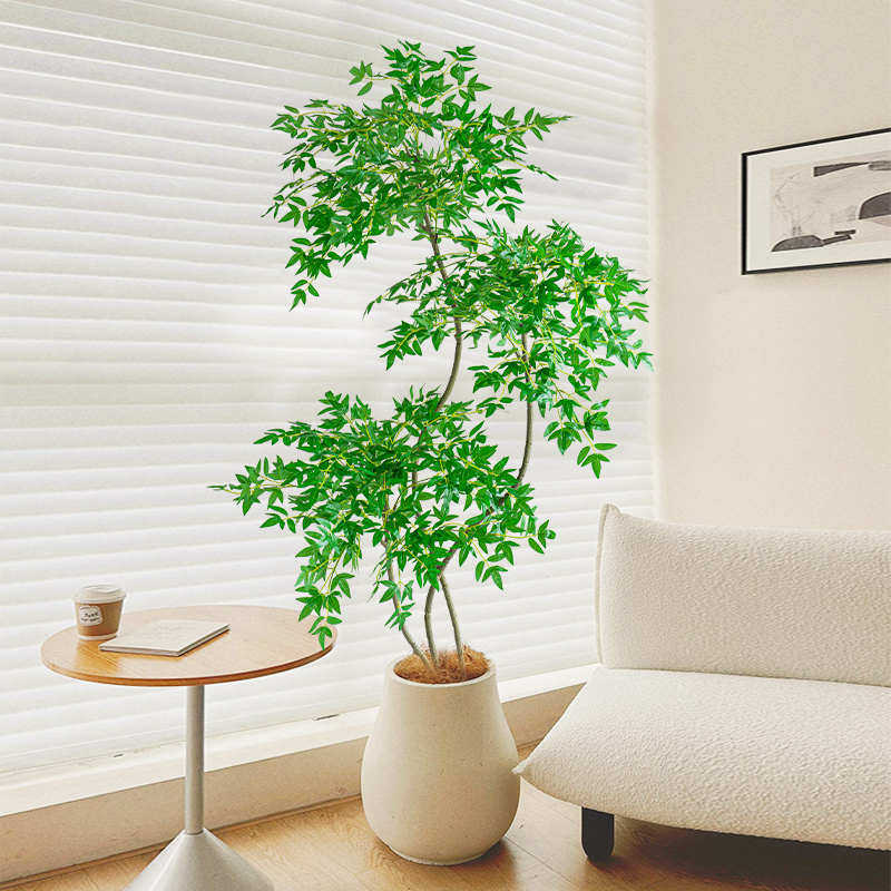 仿真绿植客厅盆栽高端轻奢南天竹室内大型仿生植物造景装饰花盆景,鲜花速递/花卉仿真/绿植园艺,仿真绿植,淘宝优惠券,粉丝福利购,淘宝优惠卷