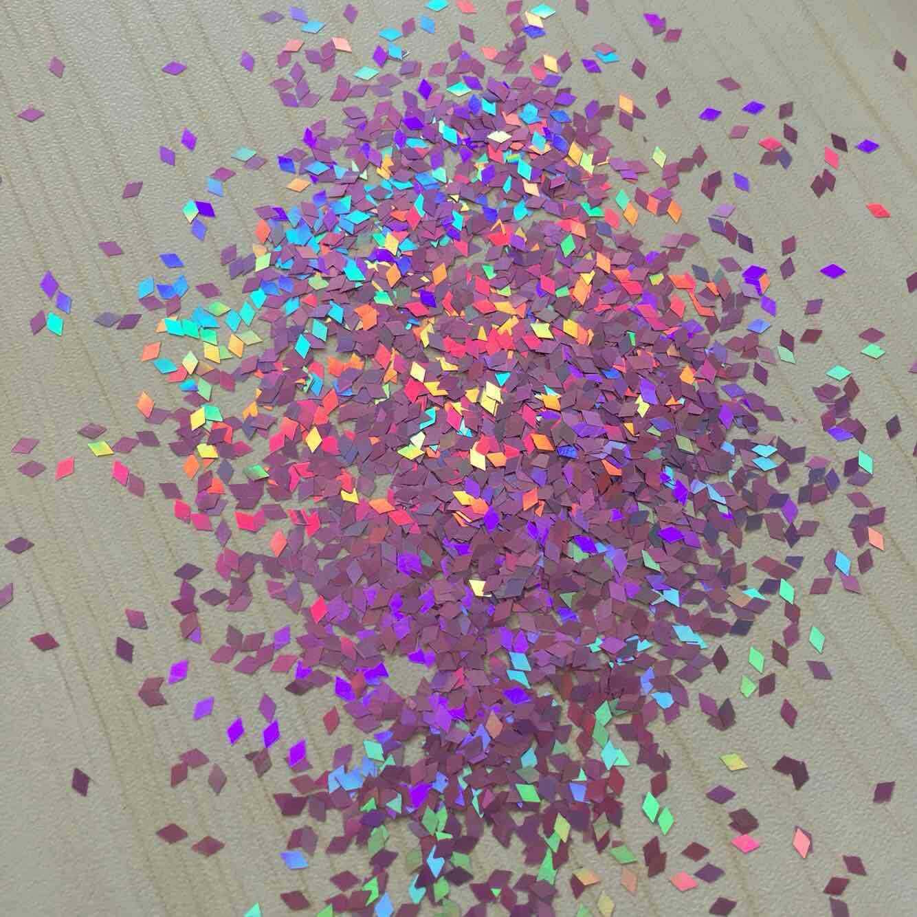 婚礼节庆装饰菱形镭射七彩粉红高亮光金银粉 金葱粉 亮片 闪光粉