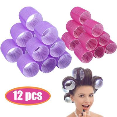 Hair Rollers Self Grip Hair Curlers 6/12Pcs Hair Roller Heat