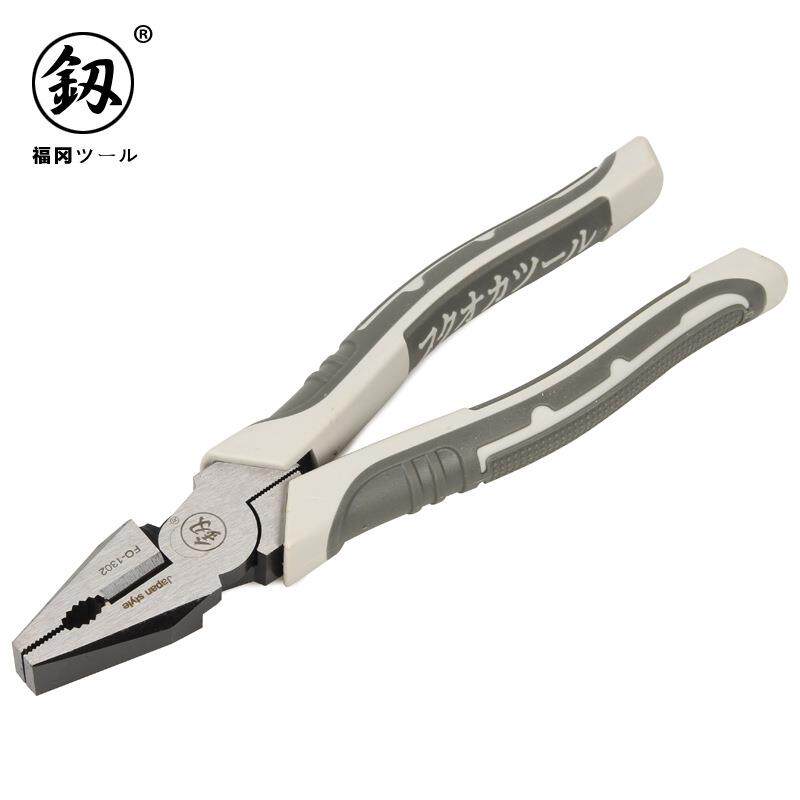 供应福冈工具省力钢丝钳特种钢老虎钳子虎口钳多功能断线