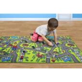 Playmat Rug City Kids for Carpet Life Playing地毯01 Traffic