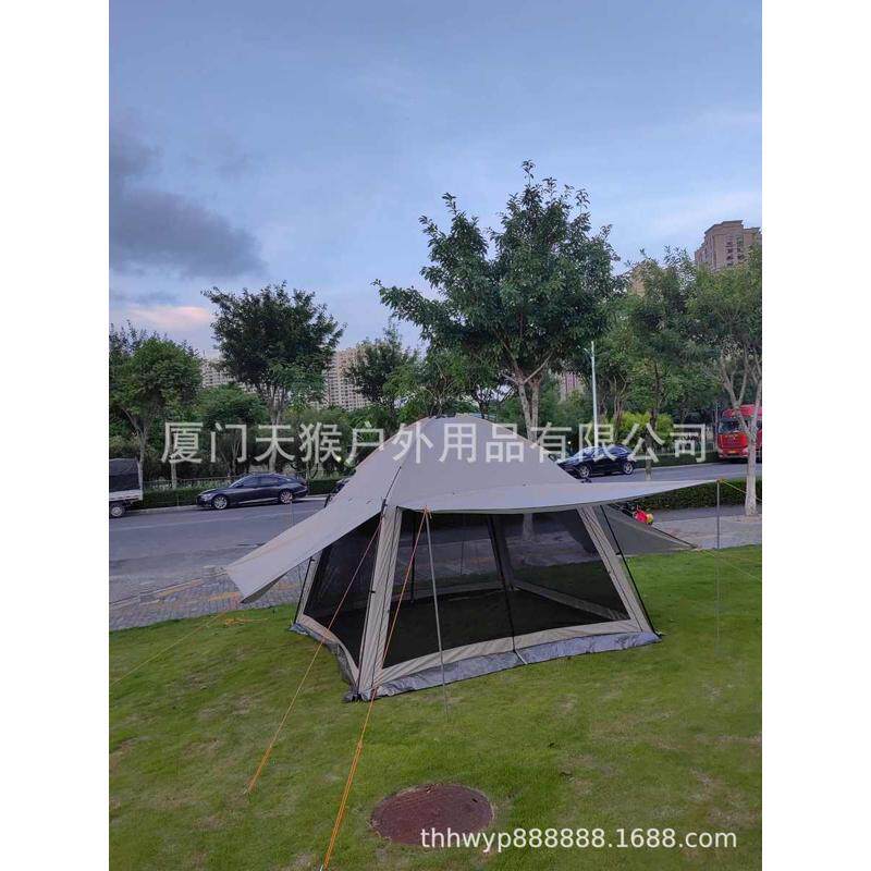 蚊帐篷家用防蚊帐凉棚户外用品二合一猴通风防雨沙滩遮阳双层布天