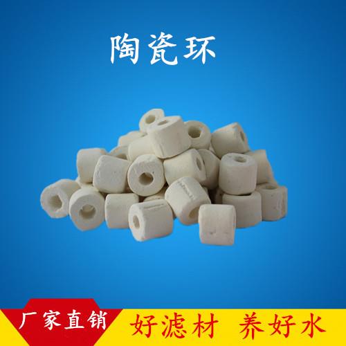 鱼缸陶瓷环 水族滤材呼吸环过滤陶瓷环过滤材料六角环珊瑚砂