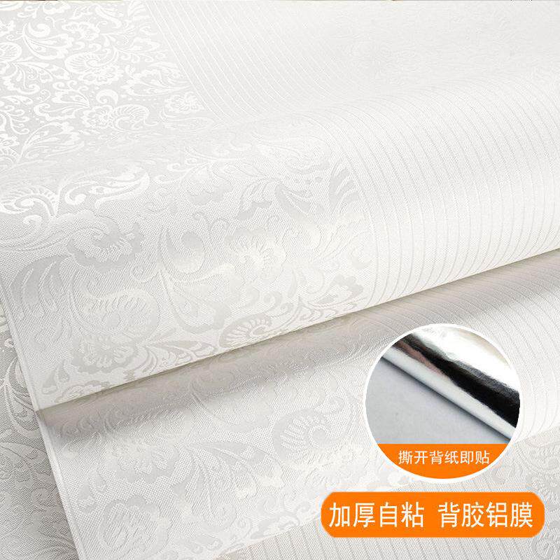 加厚无纺布自粘墙纸欧式3d立体竖条纹出租房翻新柜子墙贴2025新款