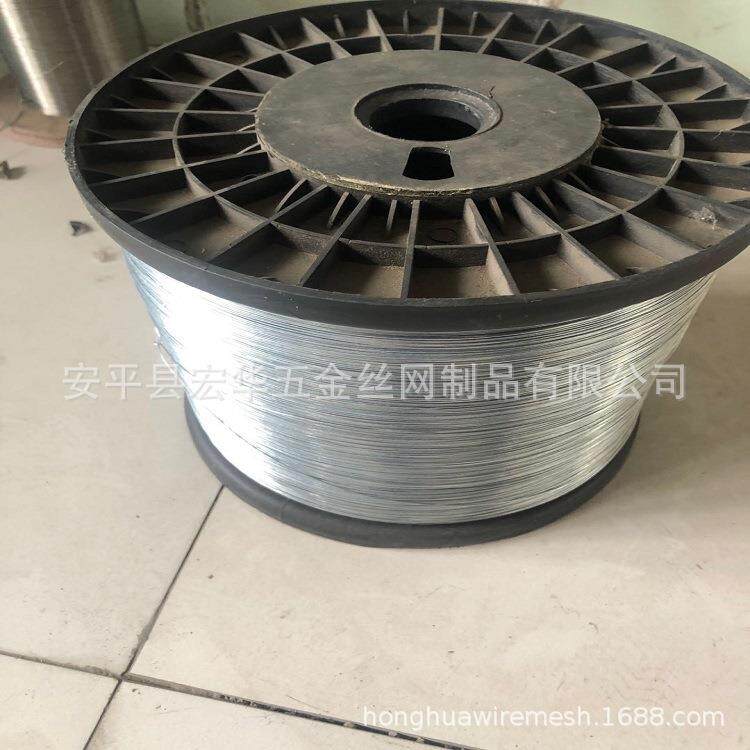 20#镀锌丝华筋镀锌铁丝建筑钢丝绑扎用钢丝宏丝网hhsw12铁厂家