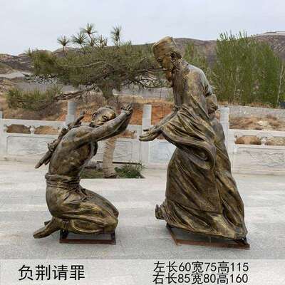 玻璃钢历史人物 铁杵磨成针孔融让梨岳母刻字负荆请罪孔子讲学等