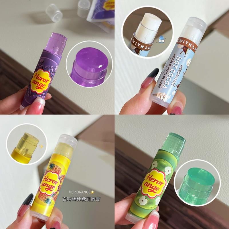 葡萄水果味无色润唇膏秋冬儿童补水保湿滋润防干裂去死皮口红打底