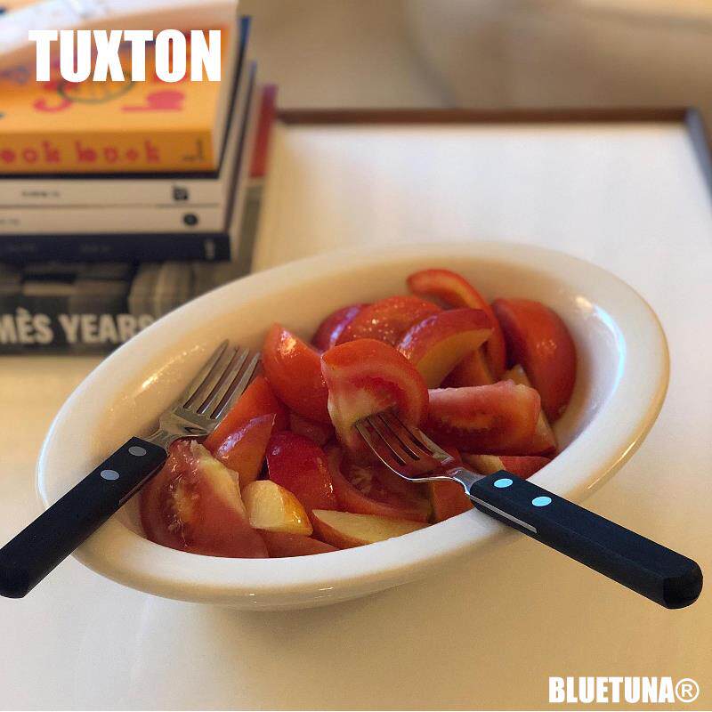 TUXTON乳白色椭圆汤盘西餐深盘沙拉甜品牛排盘韩式早餐下午茶盘