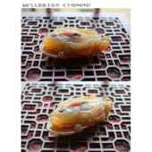 高档天然原皮玛瑙玉髓手把霸王貅件天然貔玉石精雕招财摆件随身把