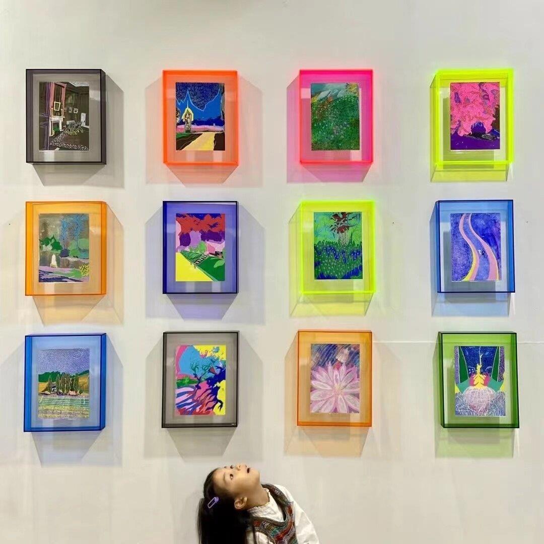 a3a4a5亚克力相框挂墙教师简介形象墙展示框奖状荣誉墙专利证书框