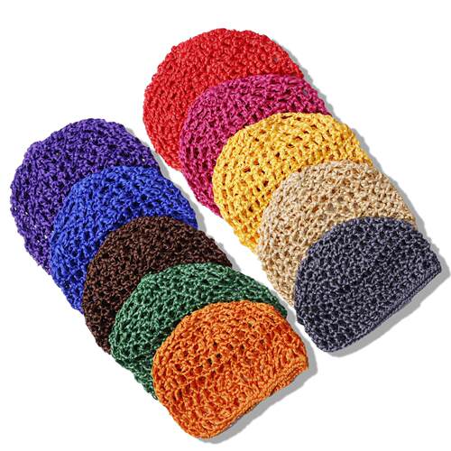Thick line hook net hat sleeping bag 手工网帽女士纯色
