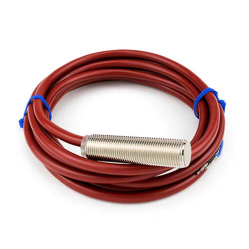 M12耐高温150度电感式接近开关传感器感应器开关三线24V常开NPN