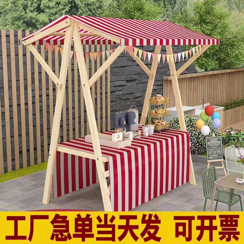集市摊位展示架市集夜市摆摊架子花车促销展示台地摊车移动可折叠