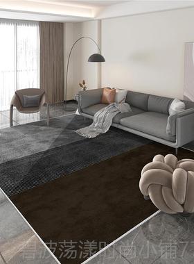 高档橙色客地毯茶几毯现代简约加厚隔音垫子卧室床边用厅大面积家