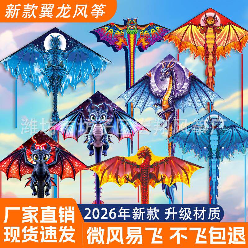 儿童卡通风筝微风易飞户外2026新款初成大人专用大型高档潍坊风筝