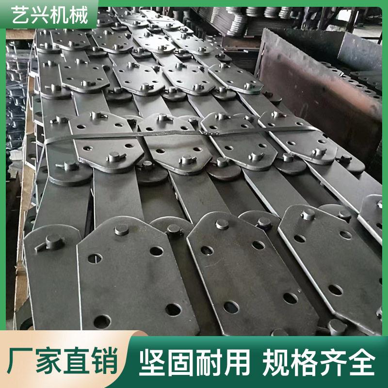 不锈钢链条双排大节矩弯板链条工业传动输送链条滚珠直板链条