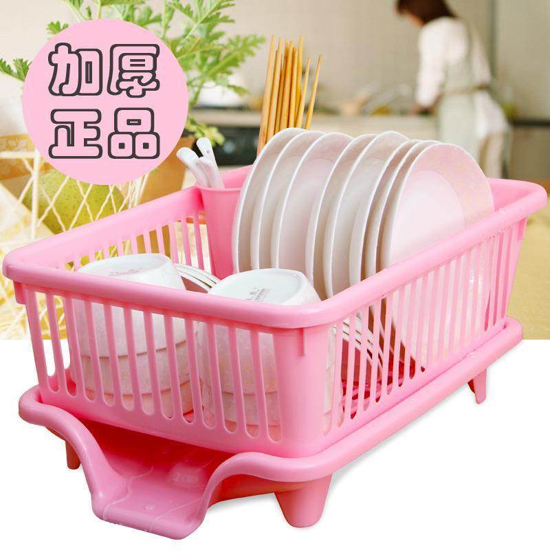 加厚家用厨房桌面篮滤水篮碗碟收纳架沥水架一体塑料用品碗柜跨境,厨房/烹饪用具,抹布架/厨房清洁收纳架,淘宝优惠券,粉丝福利购,淘宝优惠卷