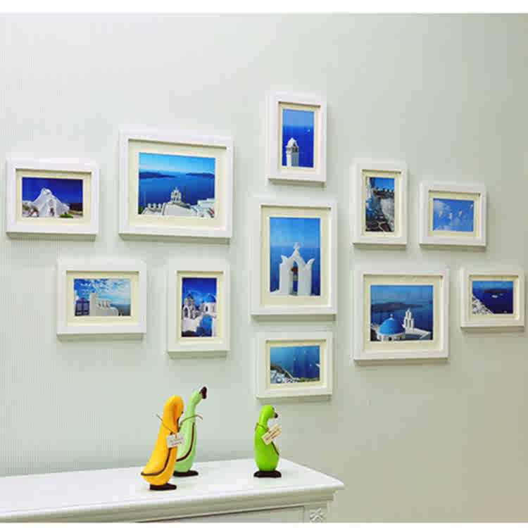 实木相框11框组合 照片墙组合画框 影楼 批发